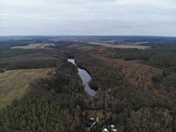 Werneuchen, Tiefer See, Luftaufnahme