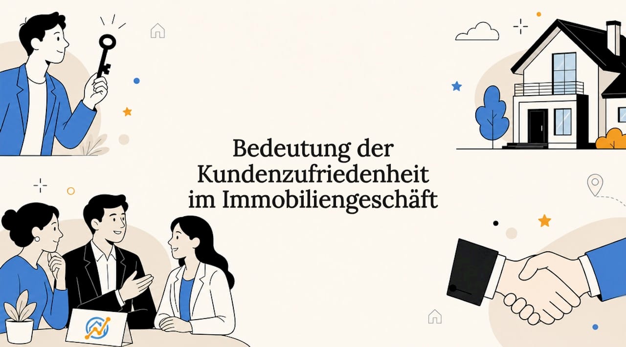 Anschauliche Titelgrafik mit Immobilienbezug für redaktionelle Beiträge